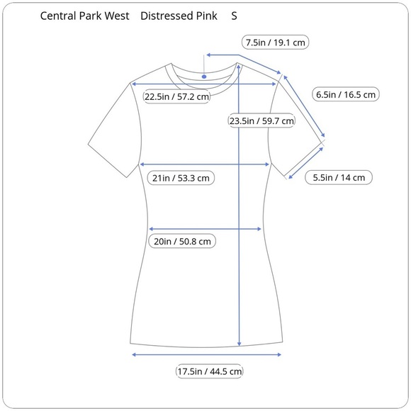 Central Park West Distressed Ripped Retro Peach T-Shirt Short Sleeve Small S - Picture 10 of 11